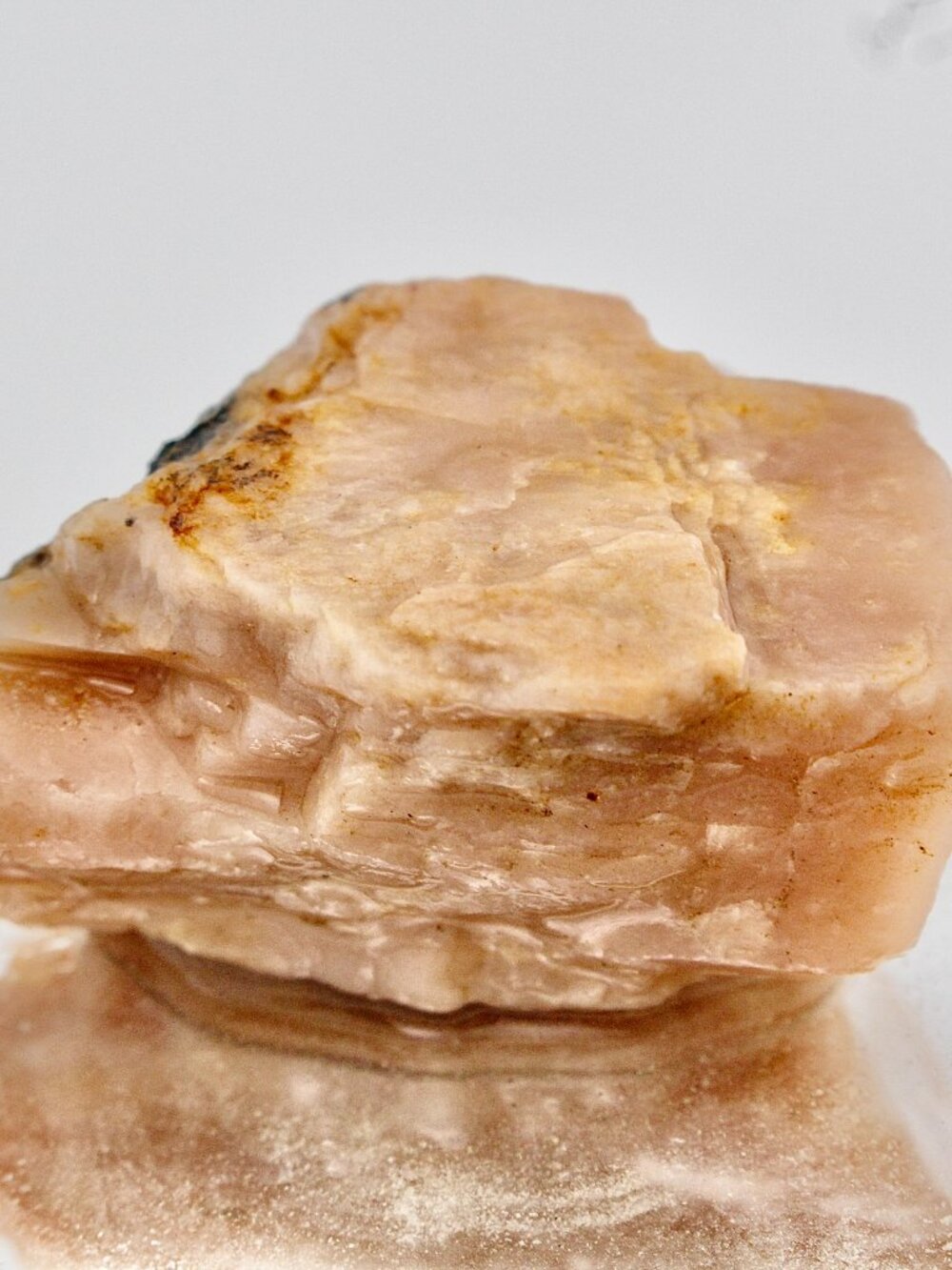 Peach Moonstone Flash Raw Rough Stone Crystal Natural Rock Gem Healing 33.7g